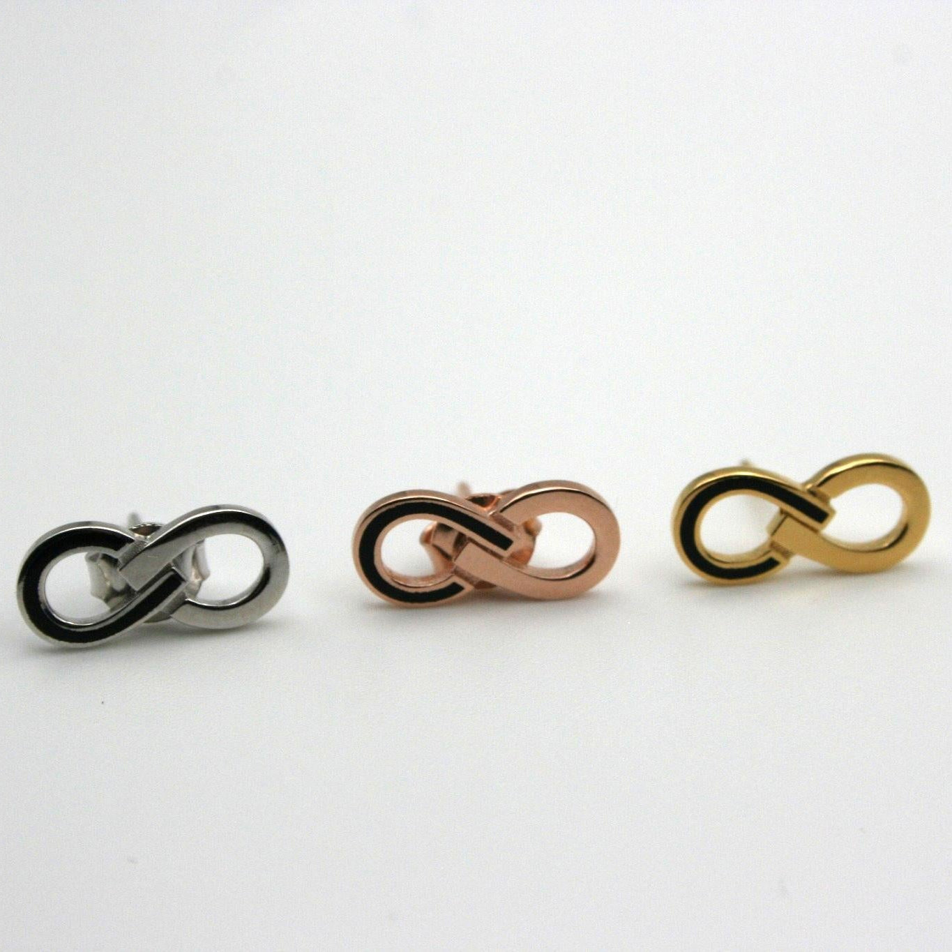 Infinity symbol Earrings (Rose Gold)