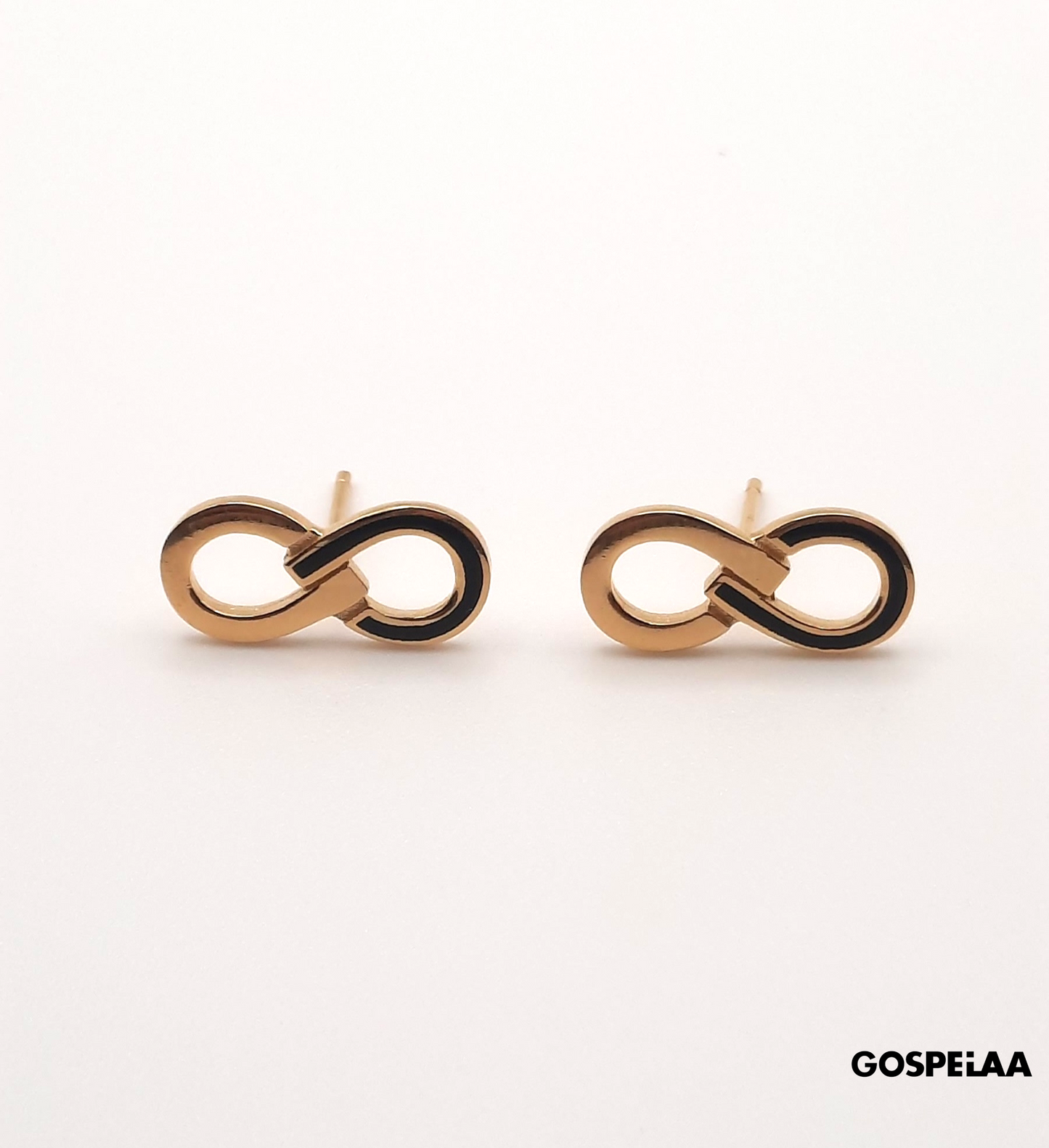 Infinity symbol Earrings (Gold)