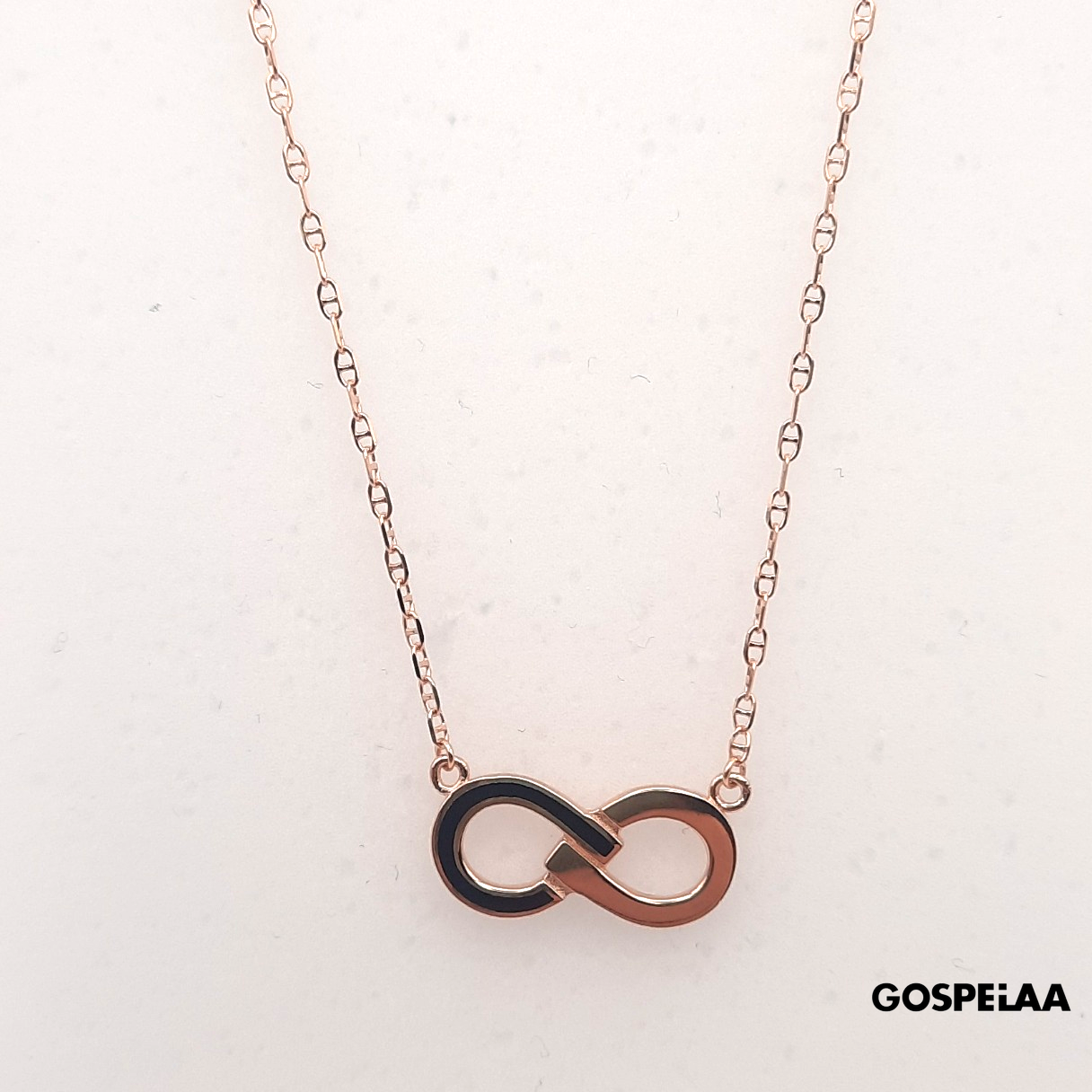 Infinity necklace (Rose Gold)